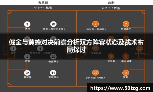 倔金与黄蜂对决前瞻分析双方阵容状态及战术布局探讨